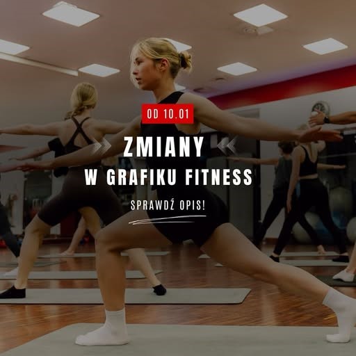 zmiany w grafiku fitness 10.01.2026
