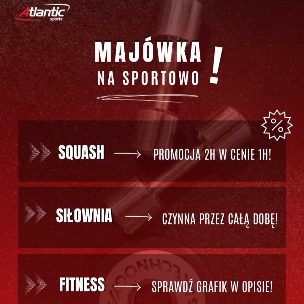 fitness siłownia majówka Kraków